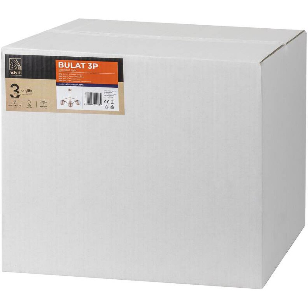 Lustra ADVITI AD-LD-6219CE14S, 40W, E14, auriu