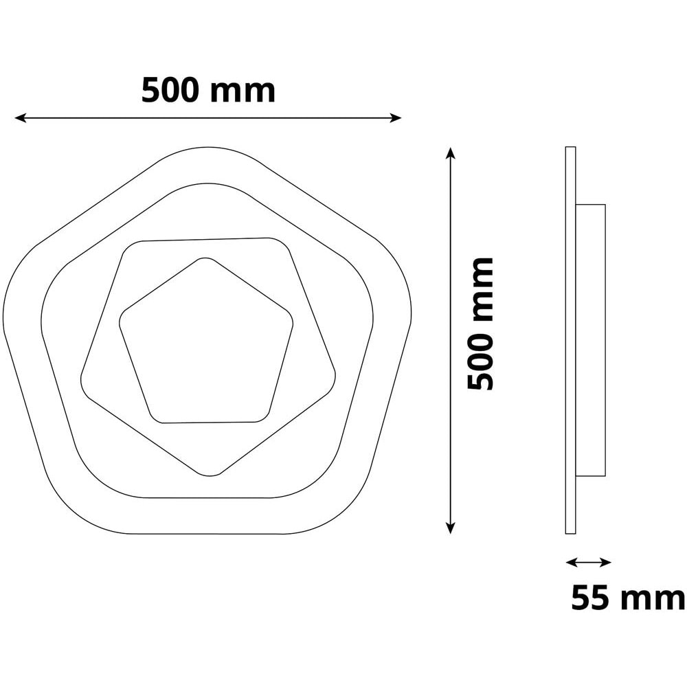 Plafoniera LED AVIDE Adair, 102W, 6010lm, IP20, alb