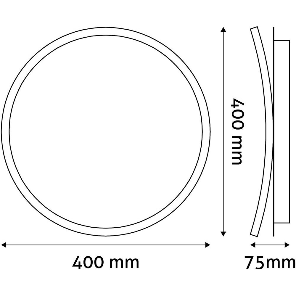 Plafoniera LED AVIDE Chase, 50W, 3150lm, IP20, alb