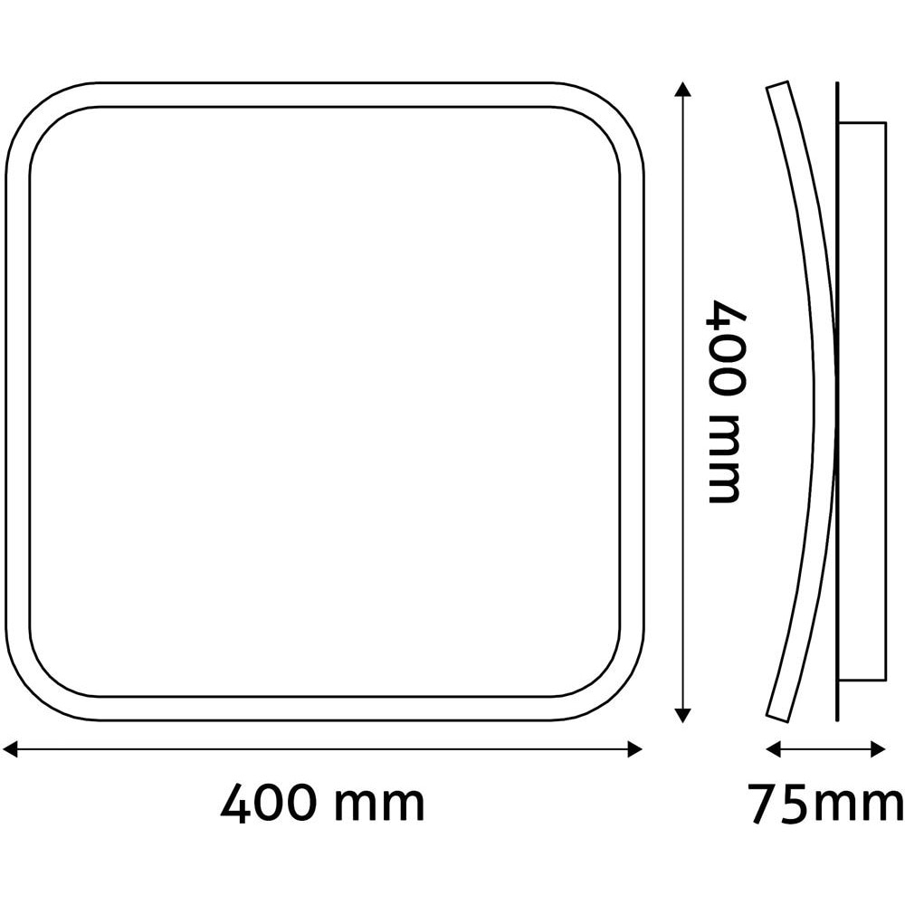 Plafoniera LED AVIDE Cole, 60W, 3705lm, IP20, alb