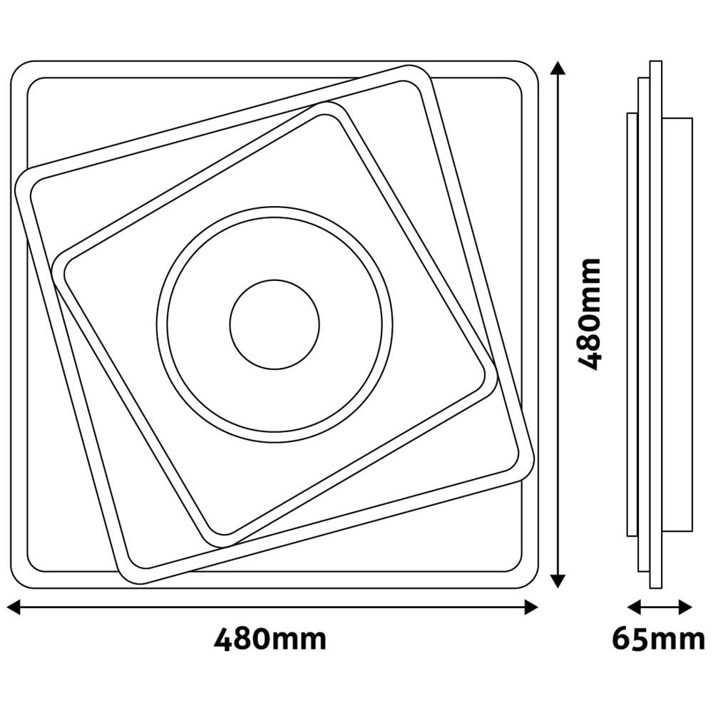 Plafoniera LED AVIDE Ewa, 100W, 8250lm, IP20, alb