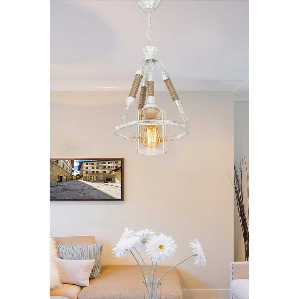 Pendul SQUID LIGHTING ASZ.1414, 20W, E27, alb