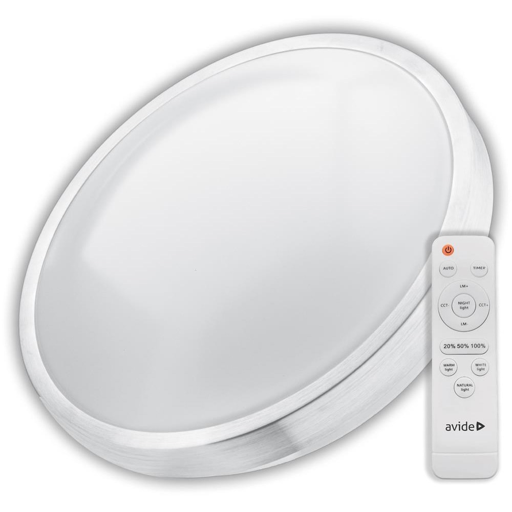 Plafoniera LED AVIDE Pandora-CCT, 48W, 3100lm, IP20, alb