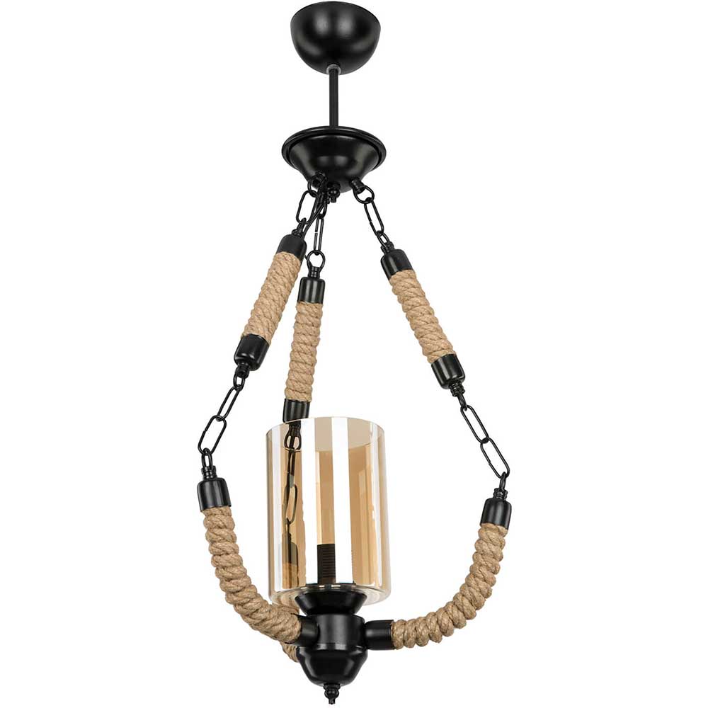 Pendul SQUID LIGHTING MDL.28731, 20W, E27, negru