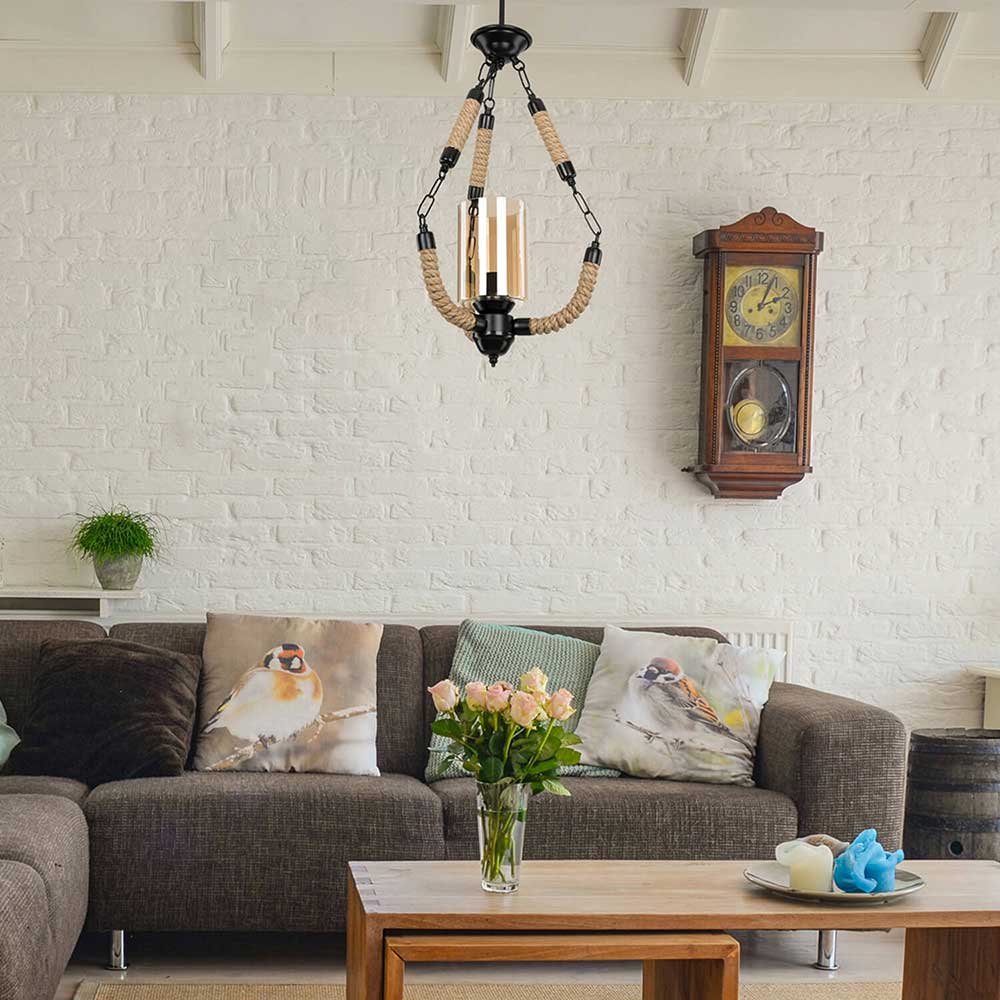 Pendul SQUID LIGHTING MDL.28731, 20W, E27, negru