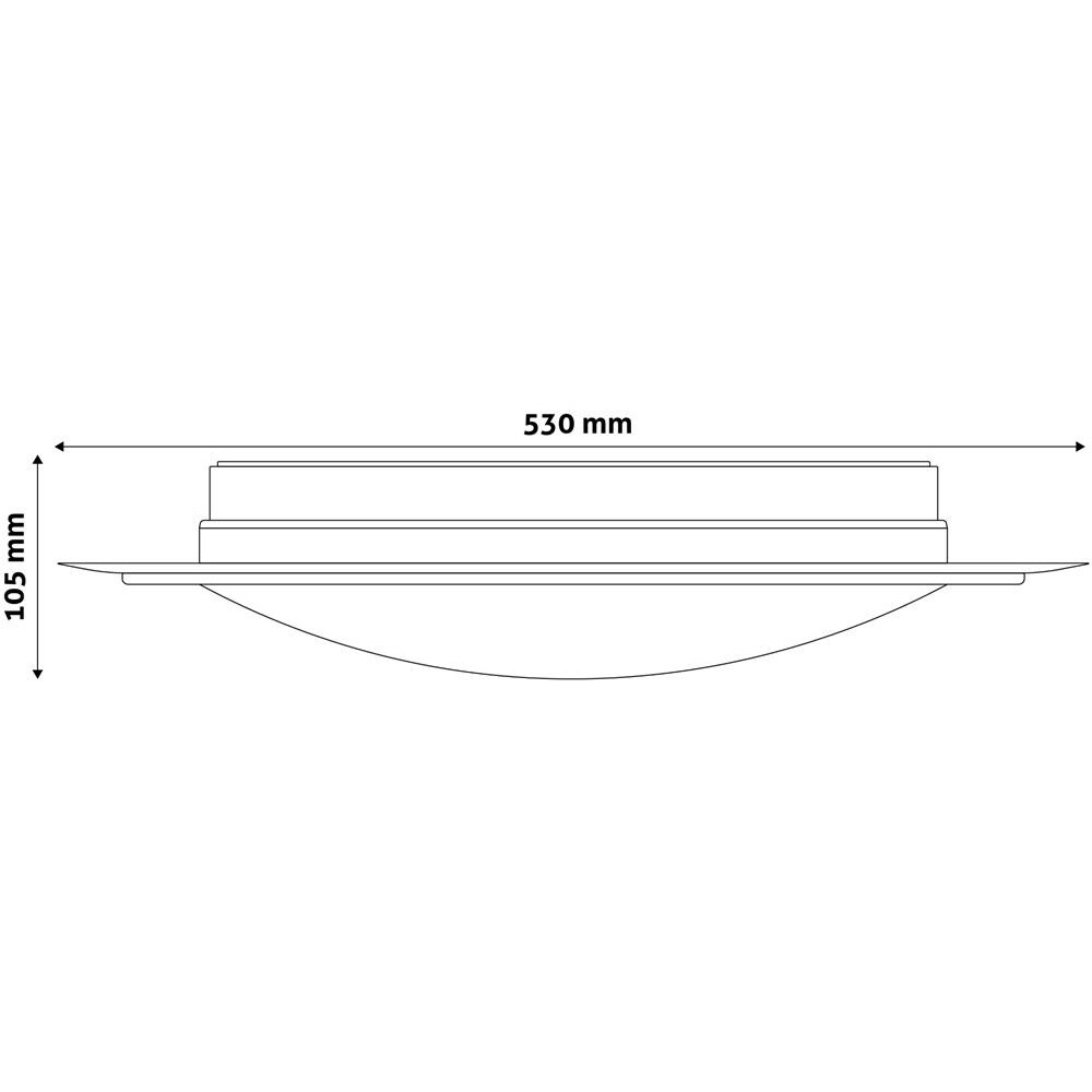 Plafoniera LED AVIDE Ares, 48W, 3000lm, IP20, alb
