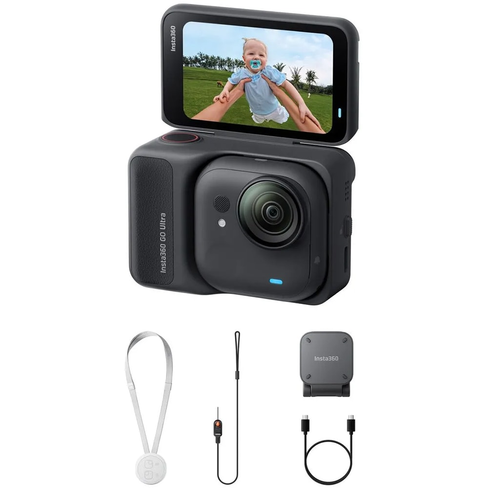 Camera video sport INSTA360 GO Ultra Standard Bundle, Wi-Fi, Bluetooth, negru