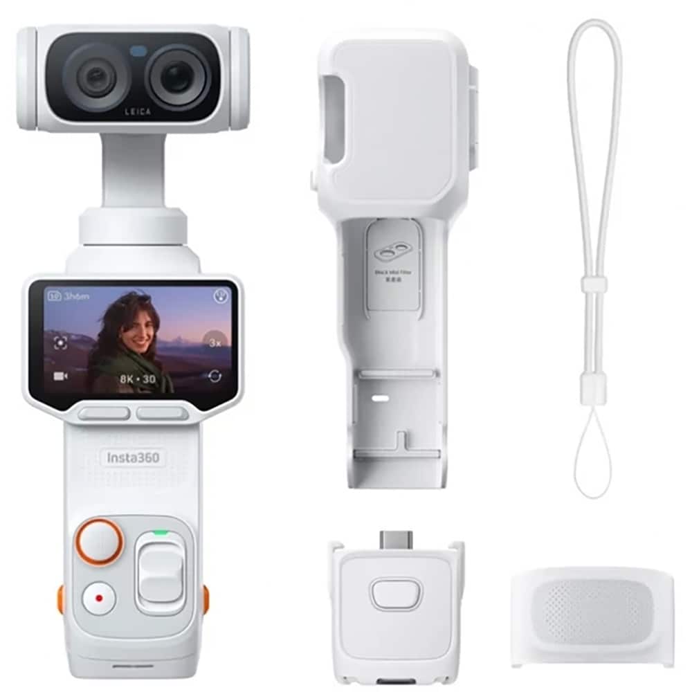 Camera video sport INSTA360 Luna Ultra Standard Bundle, 8K, Wi-Fi, Bluetooth, alb