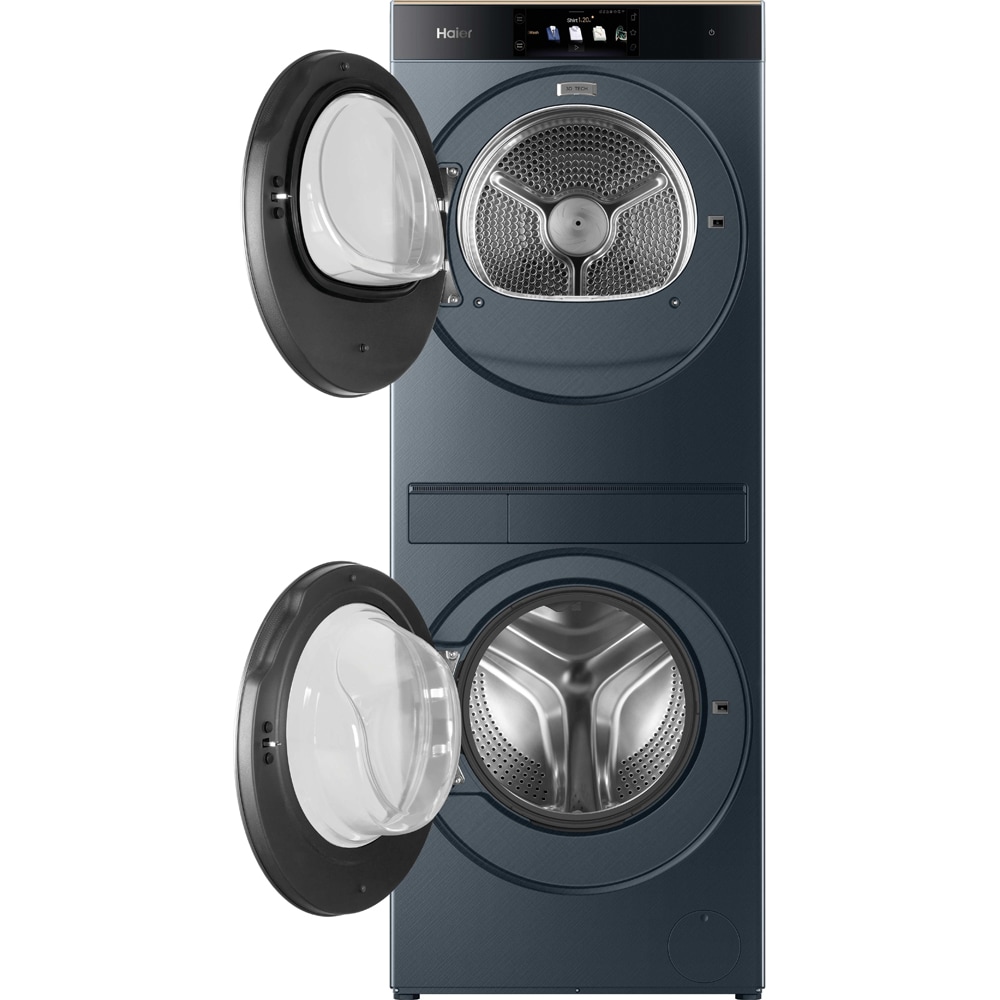 Masina de spalat rufe frontala cu uscator HAIER Couture Care Collection 11 CLC108-GNU1-S, Smart AI, 10/8 kg, 1400rpm, Clasa A/B, Wi-Fi, albastru