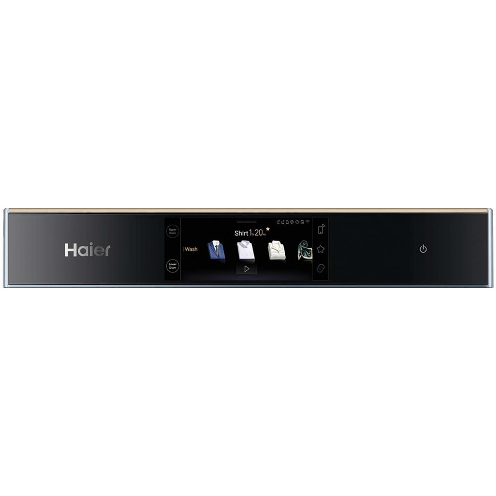 Masina de spalat rufe frontala cu uscator HAIER Couture Care Collection 11 CLC108-GNU1-S, Smart AI, 10/8 kg, 1400rpm, Clasa A/B, Wi-Fi, albastru