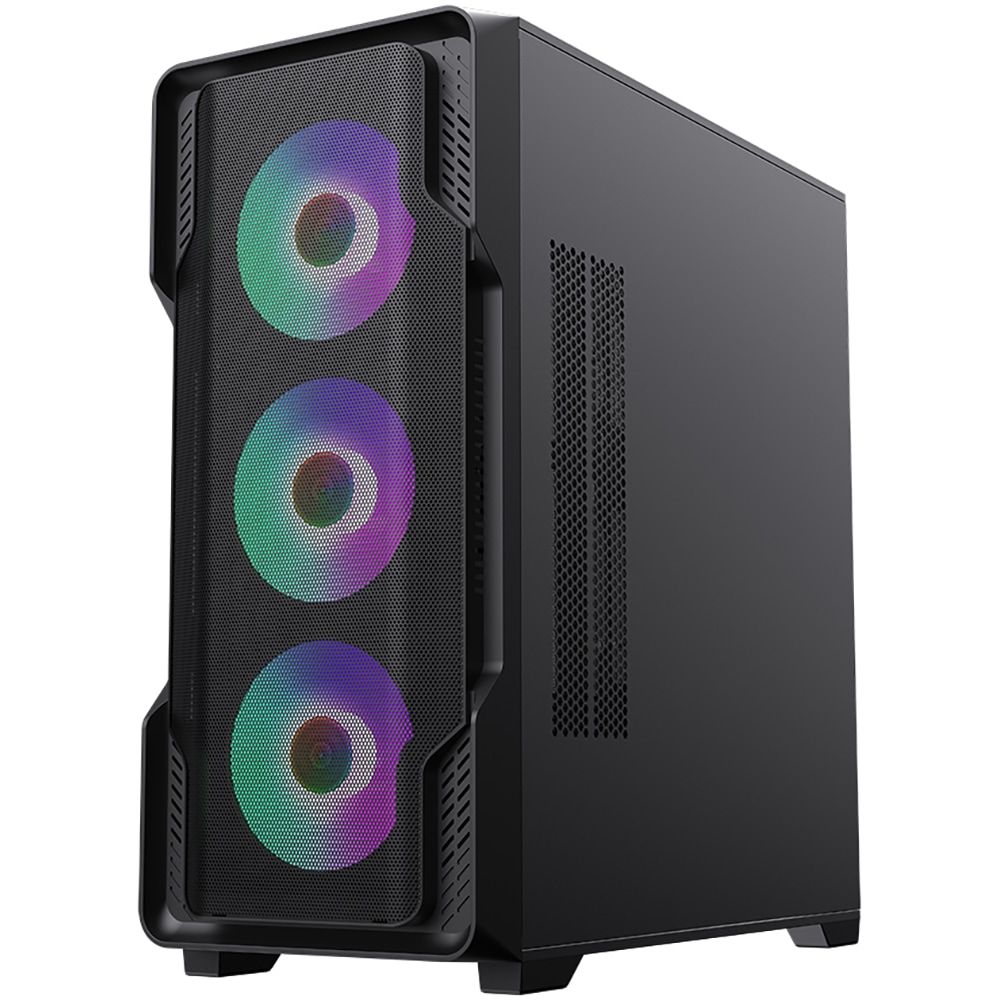 Sistem Desktop PC MYRIA Style V102 Powered by ASUS, AMD Ryzen 5 9600X pana la 5.4GHz, 32GB, SSD 1TB, NVIDIA GeForce RTX 5070 12GB, Ubuntu