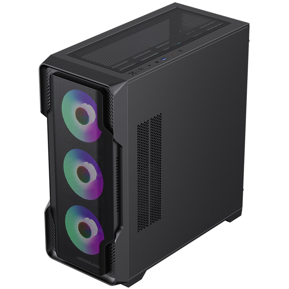 Sistem Desktop PC MYRIA Style V102 Powered by ASUS, AMD Ryzen 5 9600X pana la 5.4GHz, 32GB, SSD 1TB, NVIDIA GeForce RTX 5070 12GB, Ubuntu