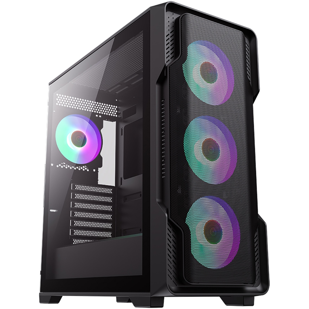 Sistem Desktop PC MYRIA Style V102 Powered by ASUS, AMD Ryzen 5 9600X pana la 5.4GHz, 32GB, SSD 1TB, NVIDIA GeForce RTX 5070 12GB, Ubuntu