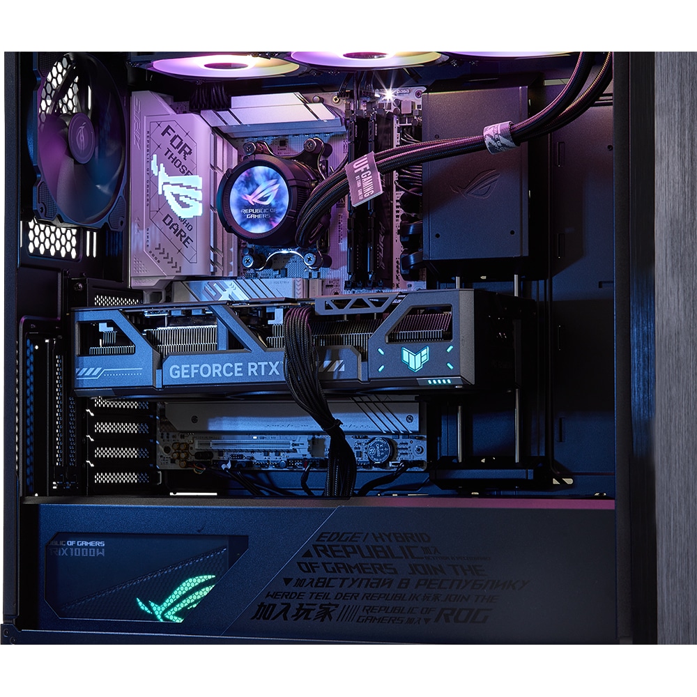 Sistem Desktop Gaming MYRIA Style V93W Powered by ASUS, AMD Ryzen 9 9950X pana la 5.7GHz, 64GB, SSD 2TB, NVIDIA GeForce RTX 5090 32GB, Windows 11 Home