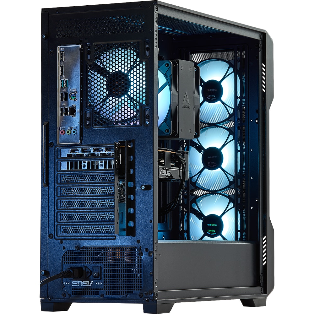 Sistem Desktop Gaming MYRIA Vision V120 Powered by ASUS, Intel Core Ultra 5 225F pana la 4.9GHz, 32GB, SSD 1TB, NVIDIA GeForce RTX 5060 8GB, Ubuntu