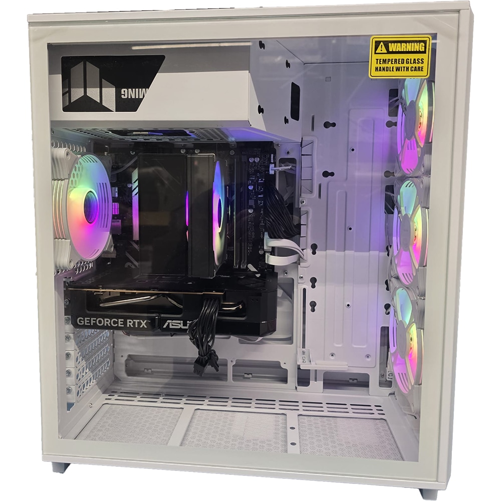Sistem Desktop Gaming MYRIA Vision V121 Powered by ASUS, Intel Core Ultra 5 225F pana la 4.9GHz, 16GB DDR5, SSD 1TB, NVIDIA GeForce RTX 5060 8GB, Ubuntu