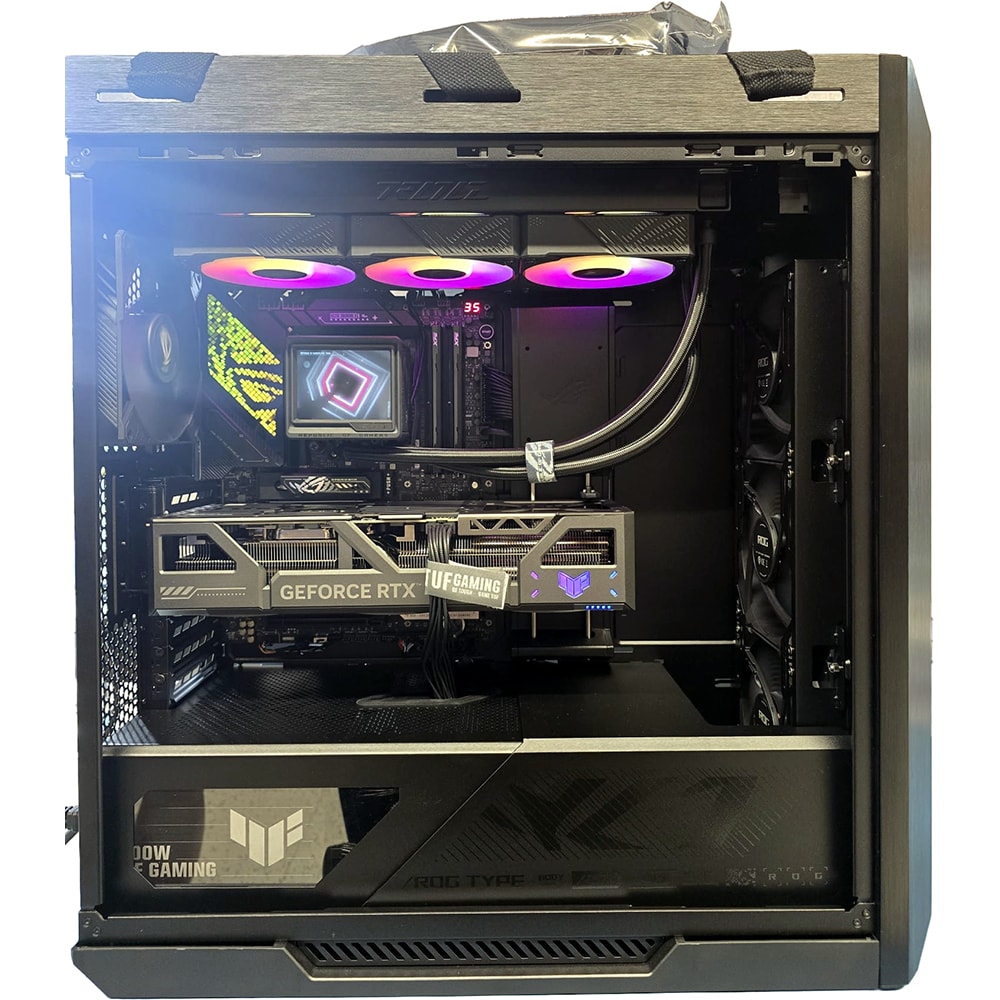 Sistem Desktop Gaming MYRIA Style V101W Powered by ASUS, AMD Ryzen 9 9950X3D pana la 5.7GHz, 32GB, SSD 2TB, NVIDIA GeForce RTX 5090 32GB, Windows 11 Pro