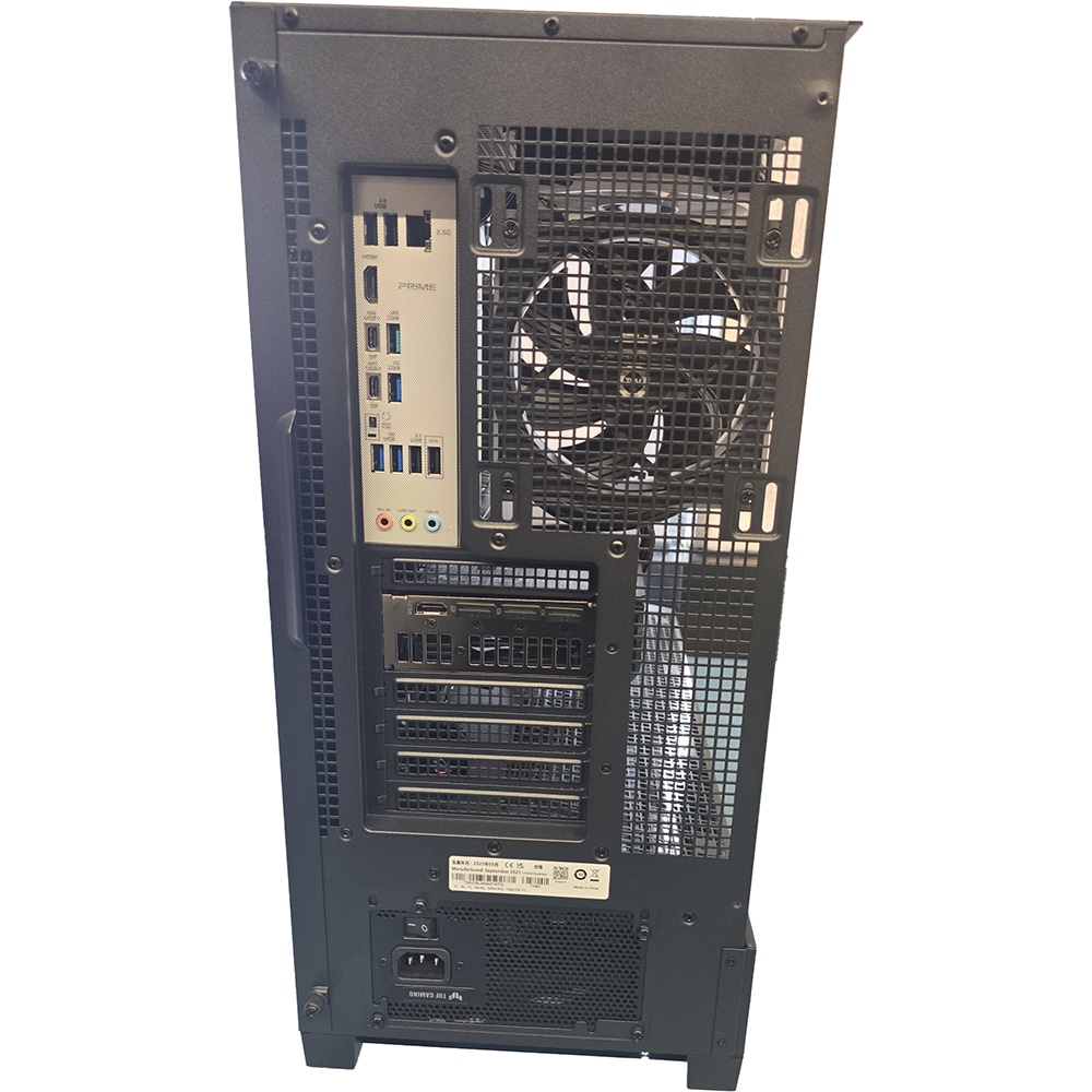 Sistem Desktop PC MYRIA STYLE V103W Powered by ASUS, AMD Ryzen 7 7800X3D pana la 5.0GHz, 32GB, SSD 1TB, NVIDIA GeForce RTX 5070Ti 16GB, Windows 11 Pro