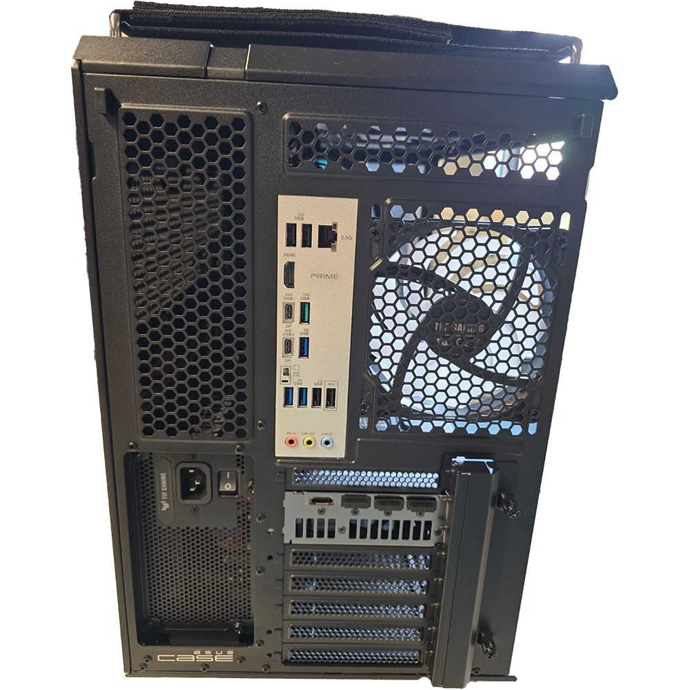 Sistem Desktop PC MYRIA STYLE V106W Powered by ASUS, AMD Ryzen 7 9800X3D pana la 5.2GHz, 32GB, SSD 1TB, NVIDIA GeForce RTX 5080 16GB, Windows 11 Pro