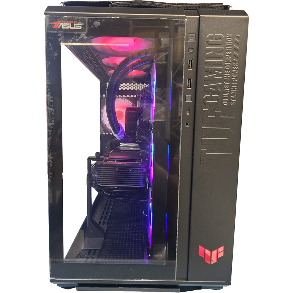 Sistem Desktop PC MYRIA STYLE V106W Powered by ASUS, AMD Ryzen 7 9800X3D pana la 5.2GHz, 32GB, SSD 1TB, NVIDIA GeForce RTX 5080 16GB, Windows 11 Pro