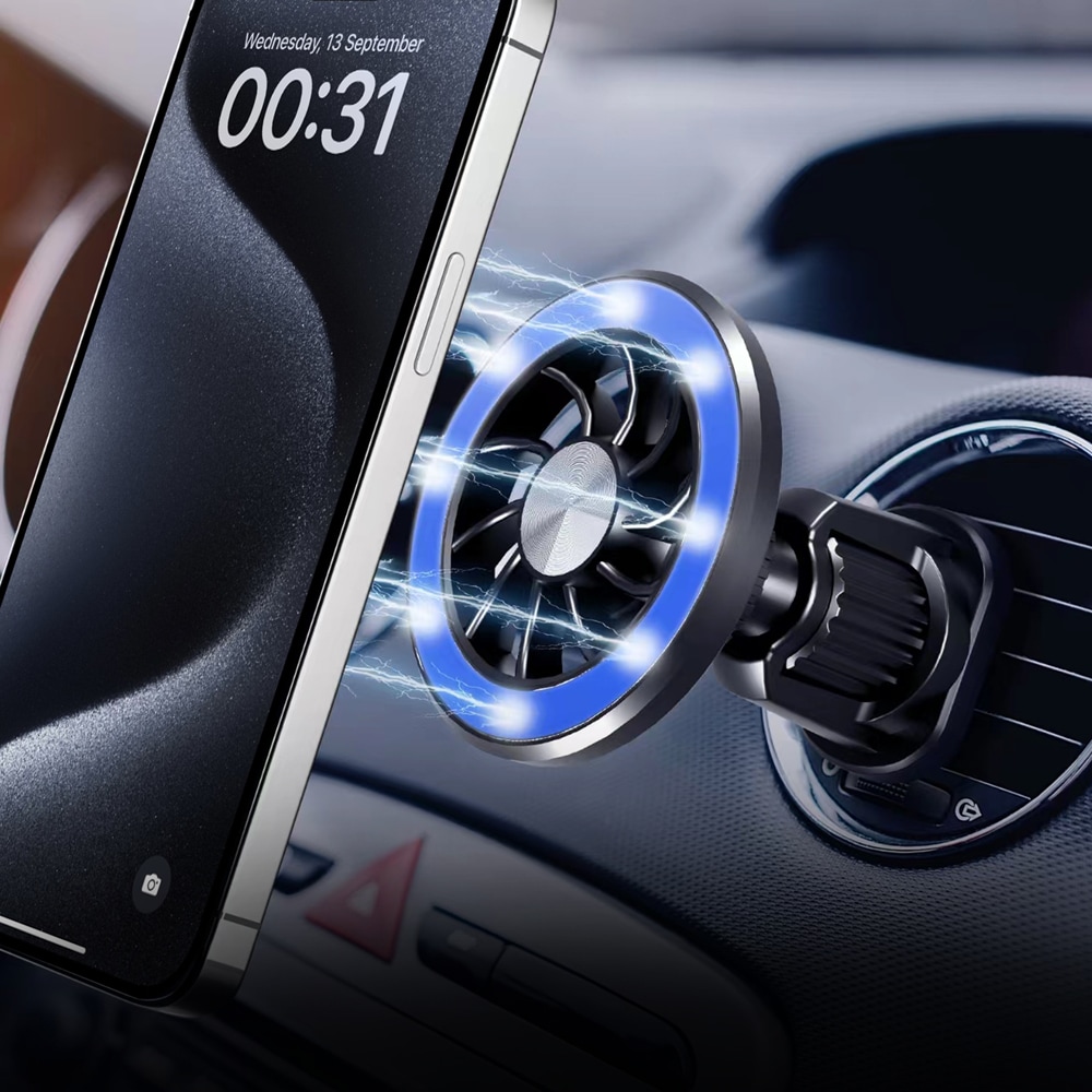 Suport auto universal PROMATE ClipMount, ventilatie, negru