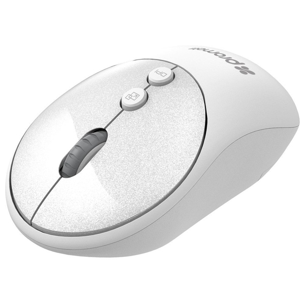 Mouse Wireless PROMATE Clix-2, 1600 dpi, alb