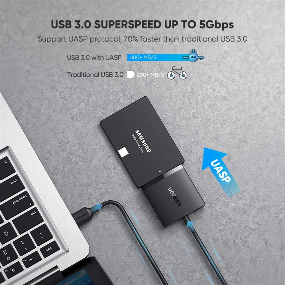 Adaptor USB 3.0 - SATA 2.5" UGREEN CM257 