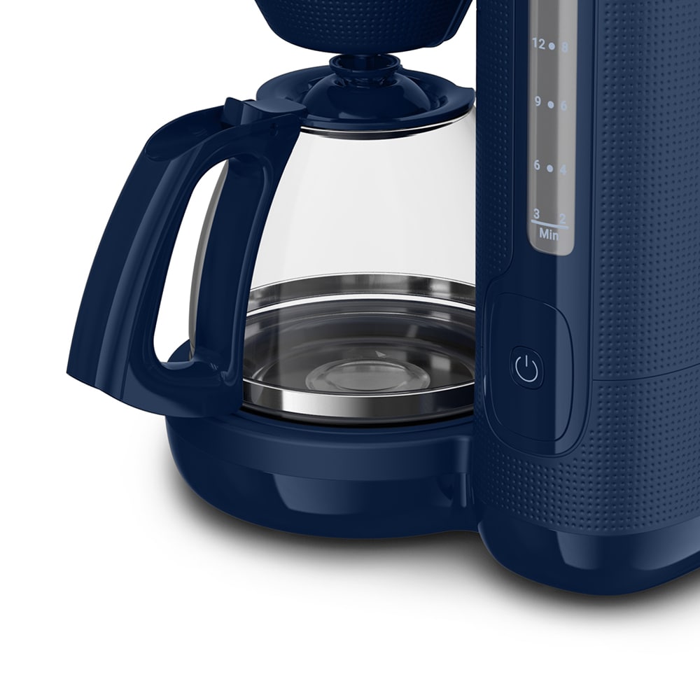 Cafetiera TEFAL Morning CM2M1410, 1.25l, 1000W, 15 cesti, albastru