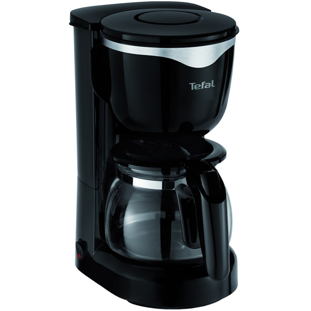 Cafetiera TEFAL Perfectta CM340811, 0.6l, 600W, 6 cesti, negru-argintiu