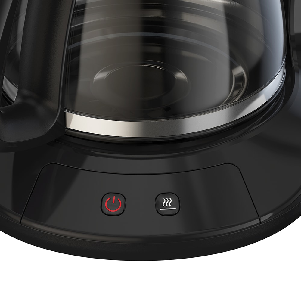 Cafetiera TEFAL Subito CM5S1DE0, 1.25l, 1000W, 15 cesti, negru-argintiu