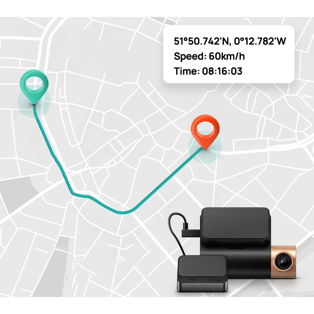 Camera auto DVR 70MAI Lite 2, 2", Wi-Fi, Full HD