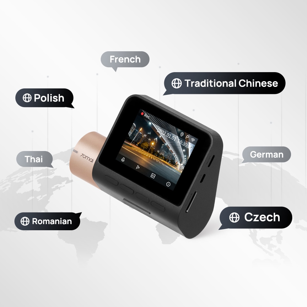 Camera auto DVR 70MAI Lite 2, 2", Wi-Fi, Full HD