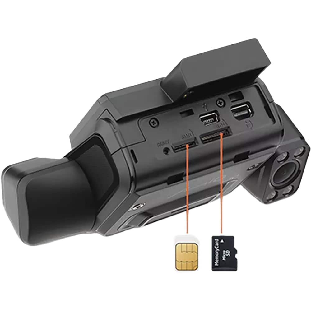 Camera auto tripla DVR MIO MiVue MiSentry 12T, GPS, Full HD, G-Senzor, negru
