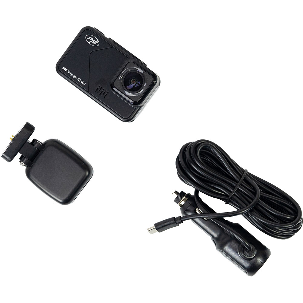 Camera auto DVR PNI Voyager S2500, 4K, UHD, WiFi, G-Senzor