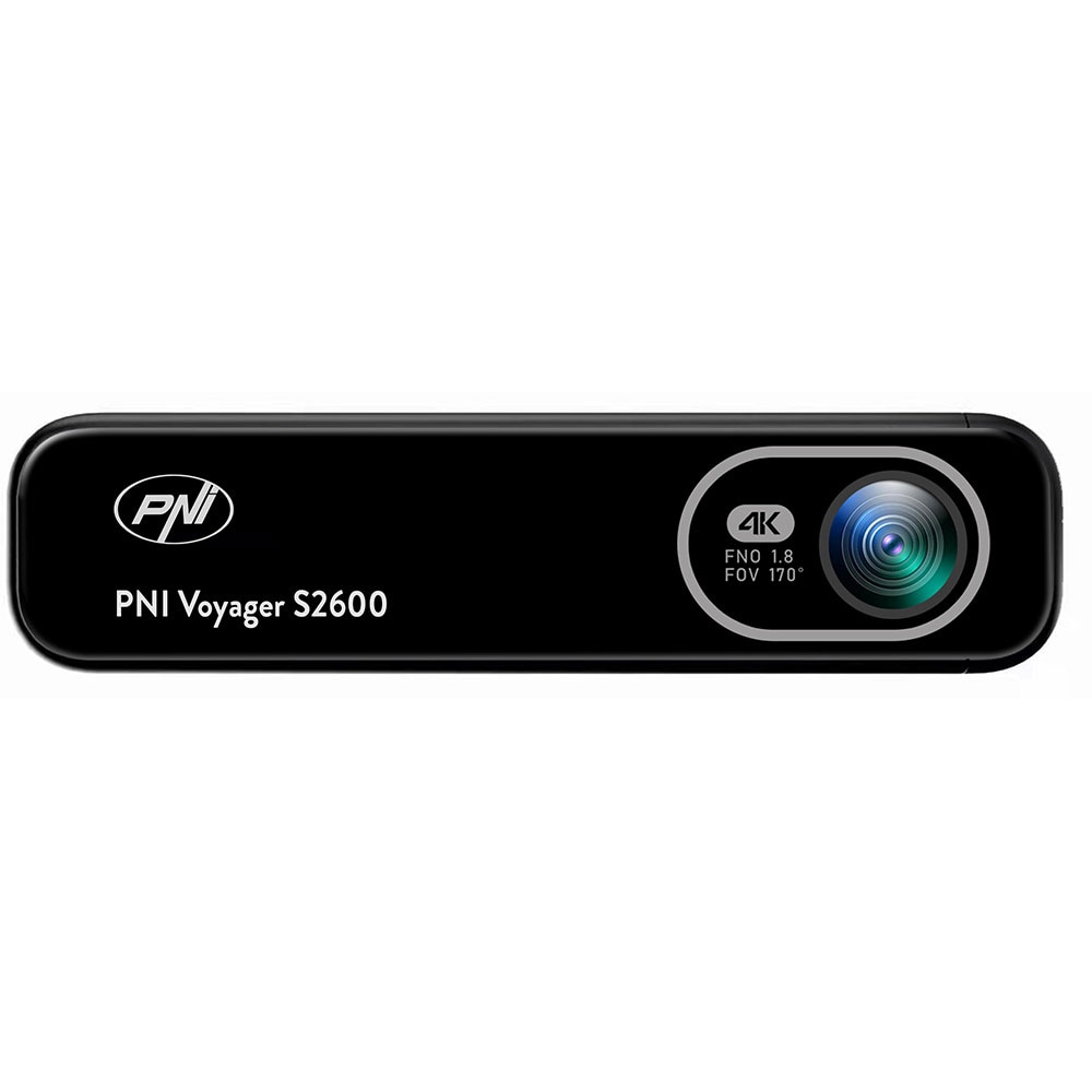 Camera auto DVR PNI Voyager S2600, 4K, Ultra HD, WiFi, G-Senzor