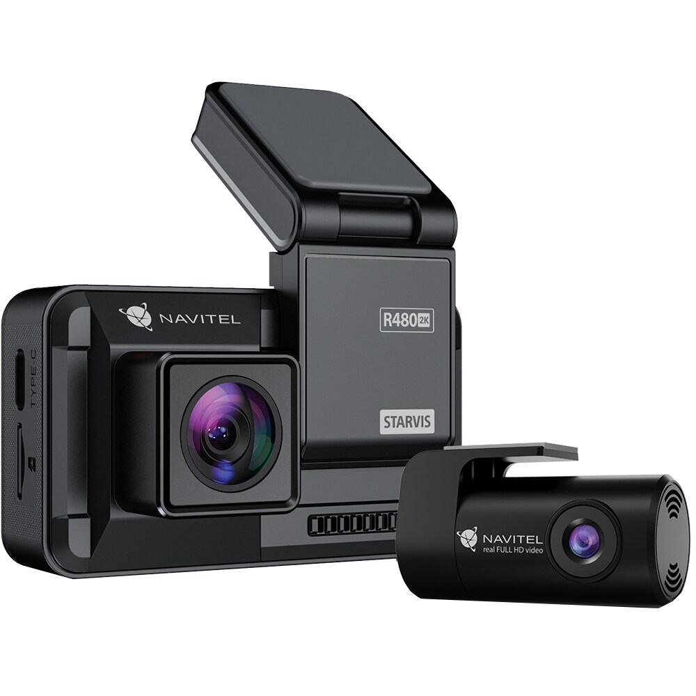 Camera auto duala DVR NAVITEL R480, 2", 2K, Night Vision, G-Senzor