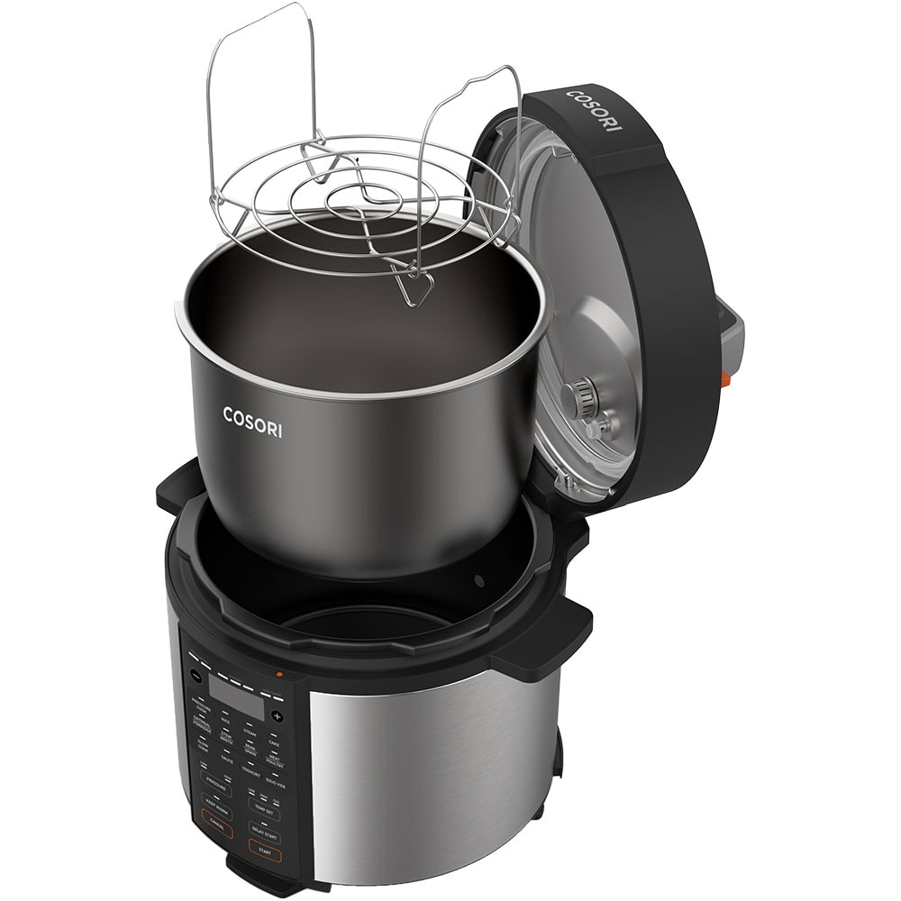 Multicooker COSORI Pressure Cooker CMCCO601SEU, 5.7l, 1100W, 14 programe, negru-argintiu