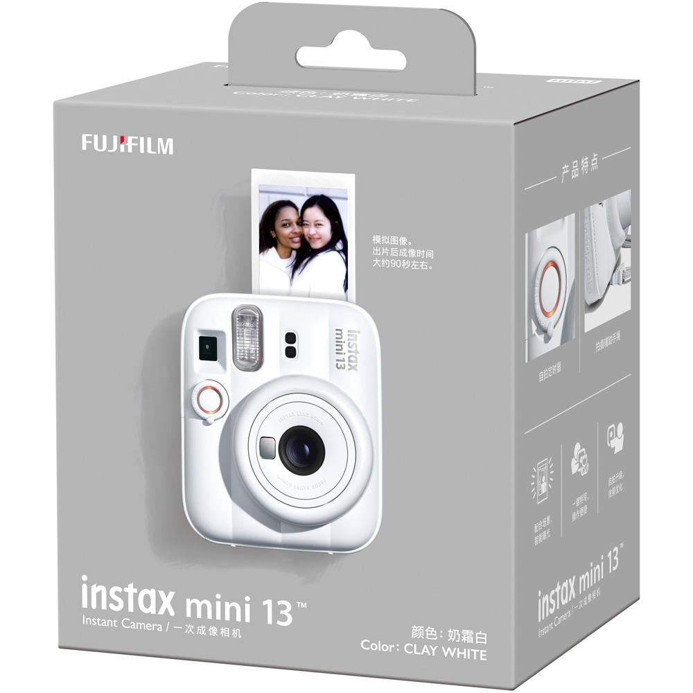 Aparat foto instant FUJIFILM Instax Mini 13, Clay White