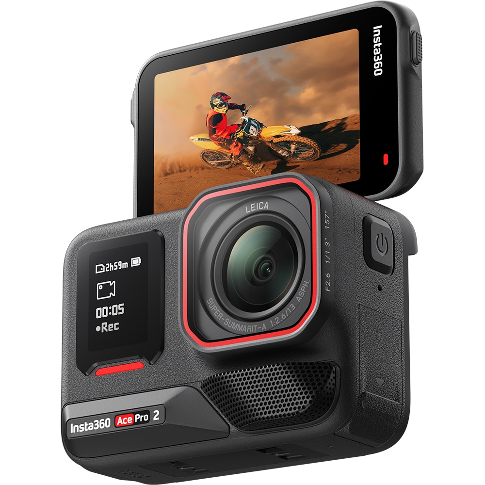 Camera video sport INSTA360 Ace Pro 2 Dual-Battery, 8K, Bluetooth, negru