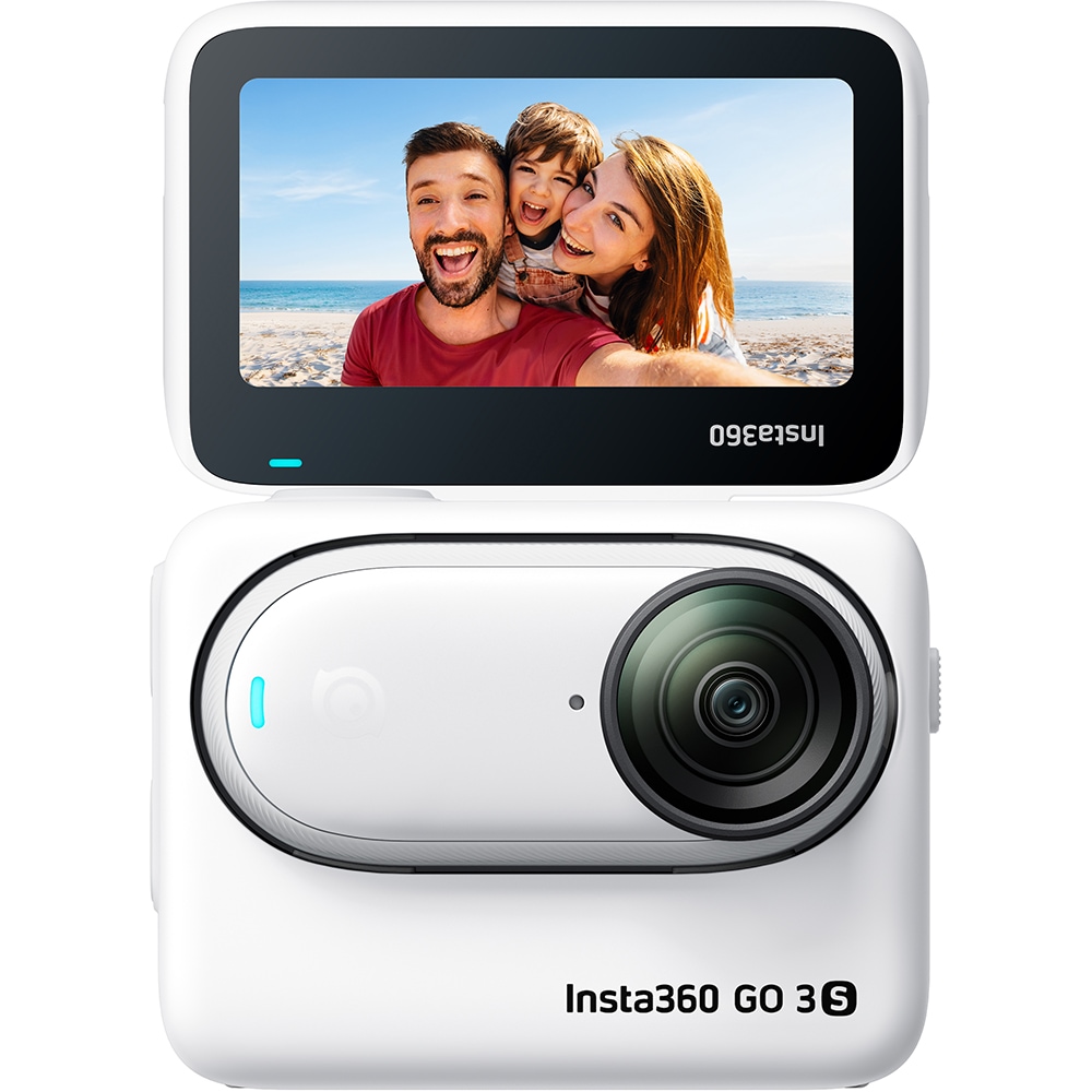 Camera video sport INSTA360 GO 3S, 128GB, Wi-Fi, Bluetooth, alb