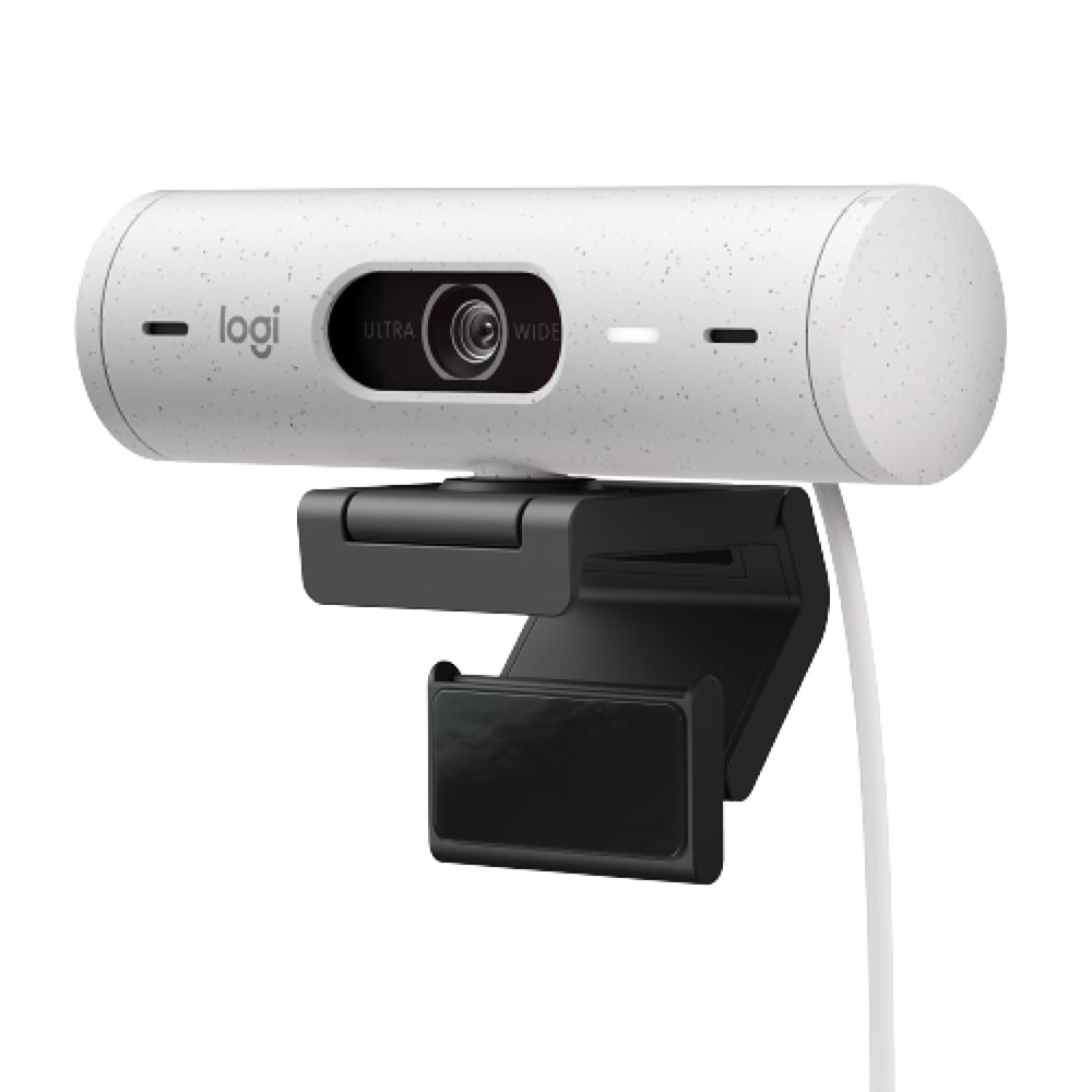 Camera Web LOGITECH Brio 500, Full HD 1080p, alb