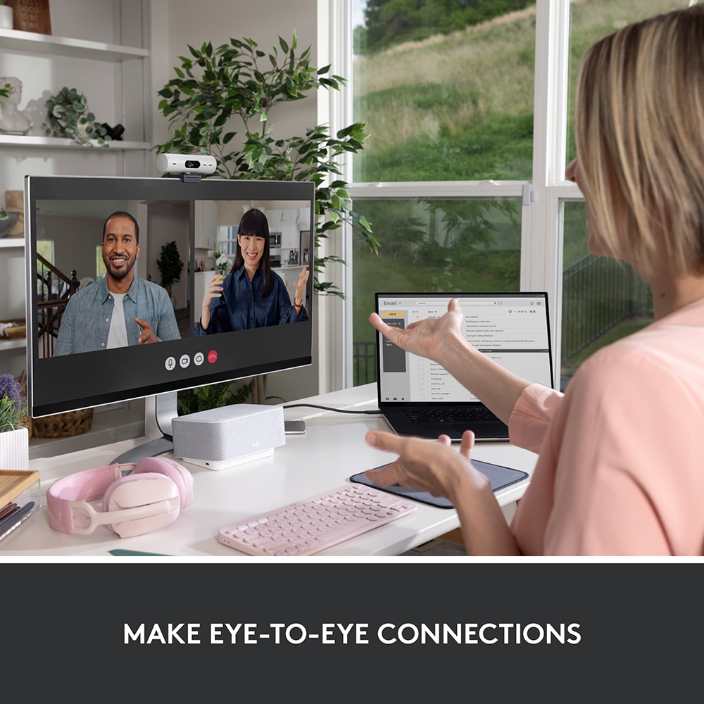 Camera Web LOGITECH Brio 500, Full HD 1080p, alb