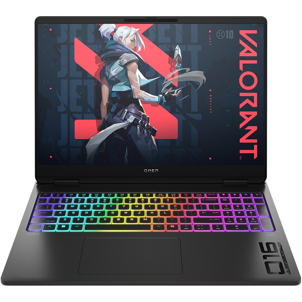 Laptop Gaming HP OMEN MAX 16-ah0098nn, Intel Core Ultra 9 275HX pana la 5.4GHz, 16" WQXGA, 64GB, SSD 2TB, NVIDIA GeForce RTX 5090 24GB, Free DOS, negru