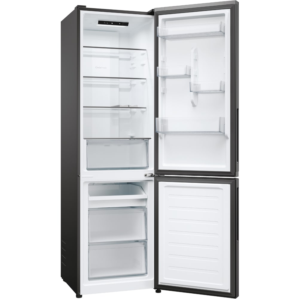 Combina frigorifica CANDY CNCQ2T518EB, No Frost, 279 l, H 182 cm, Clasa E, Wi-Fi, dark inox