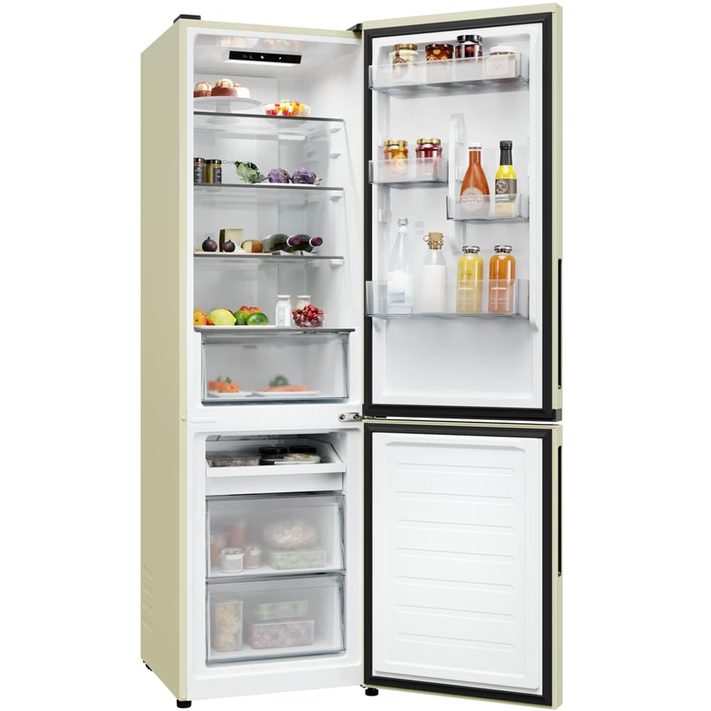 Combina frigorifica CANDY CNCQ2T518EC, No Frost, 279 l, H 182.5 cm, Clasa E, crem
