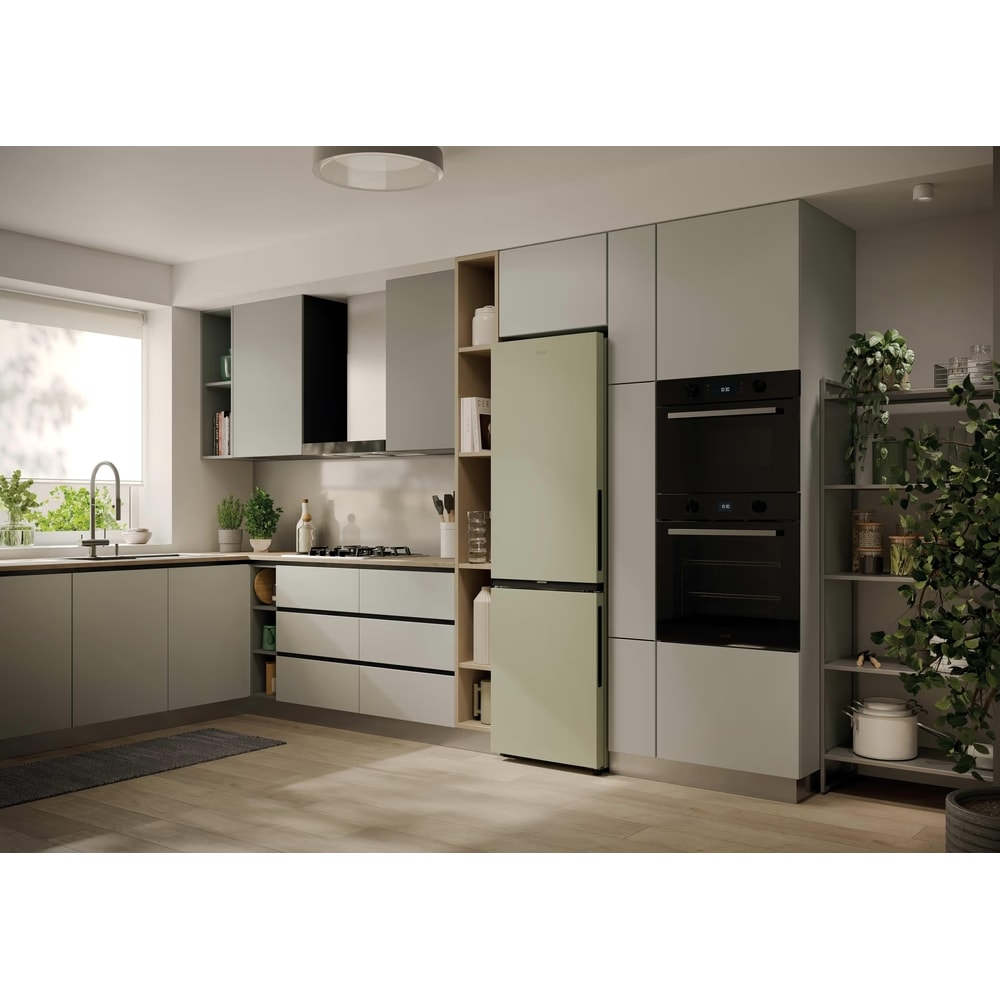 Combina frigorifica CANDY CNCQ2T518EC, No Frost, 279 l, H 182.5 cm, Clasa E, crem