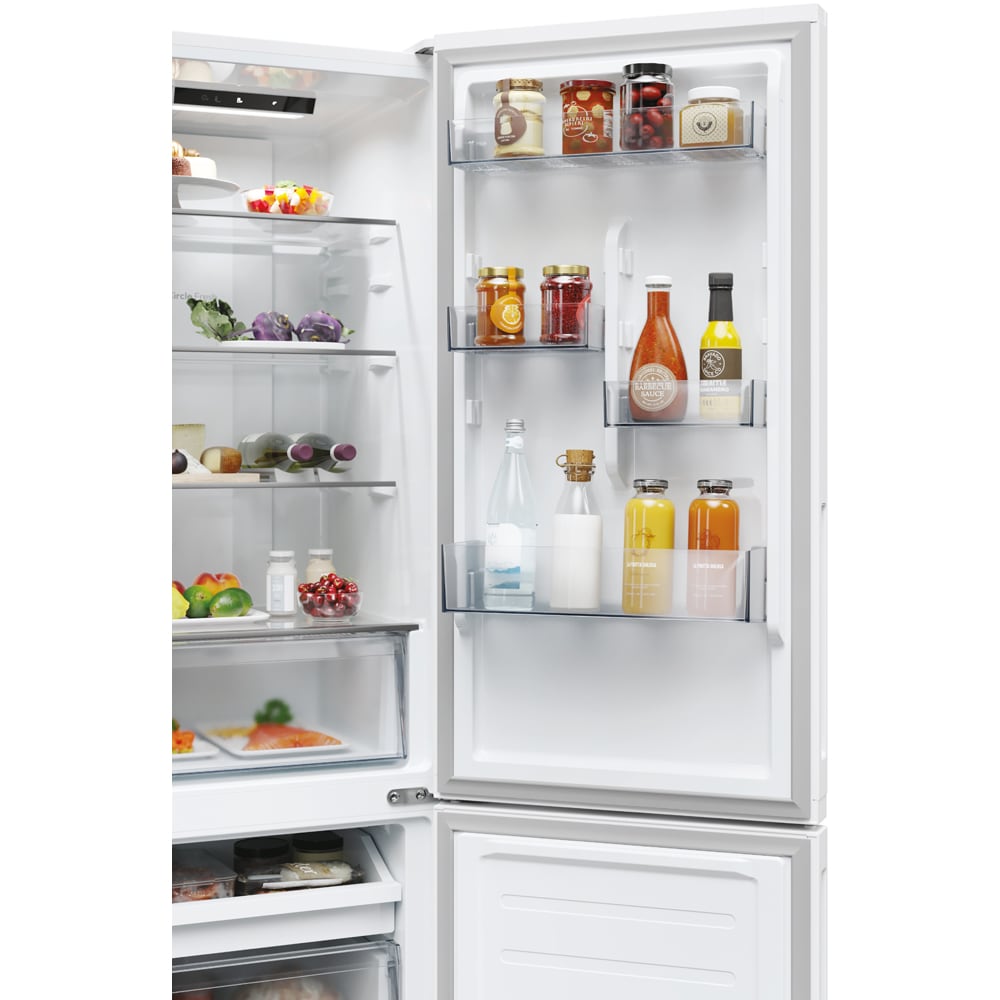 Combina frigorifica CANDY CNCQ2T518EW, No Frost, 279 l, H 182 cm, Clasa E, Wi-Fi, alb