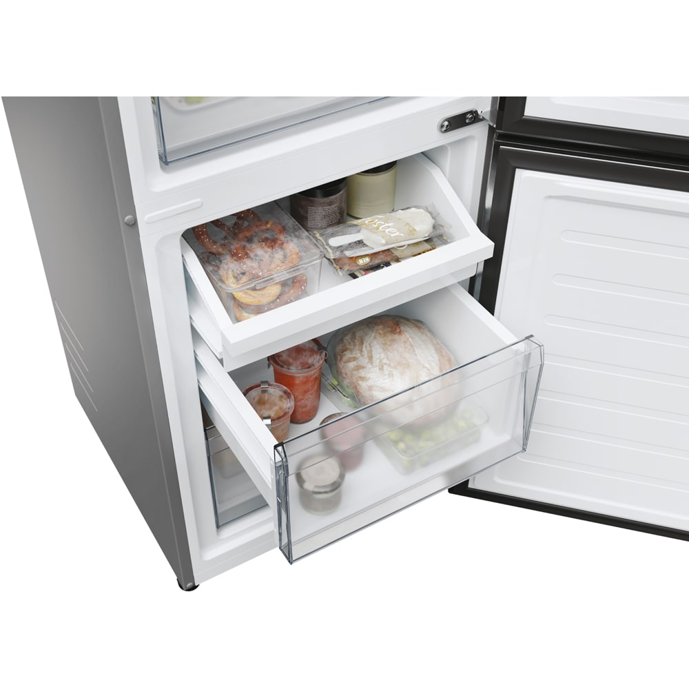 Combina frigorifica CANDY CNCQ2T518EX, No Frost, 279 l, H 182 cm, Clasa E, Wi-Fi, inox