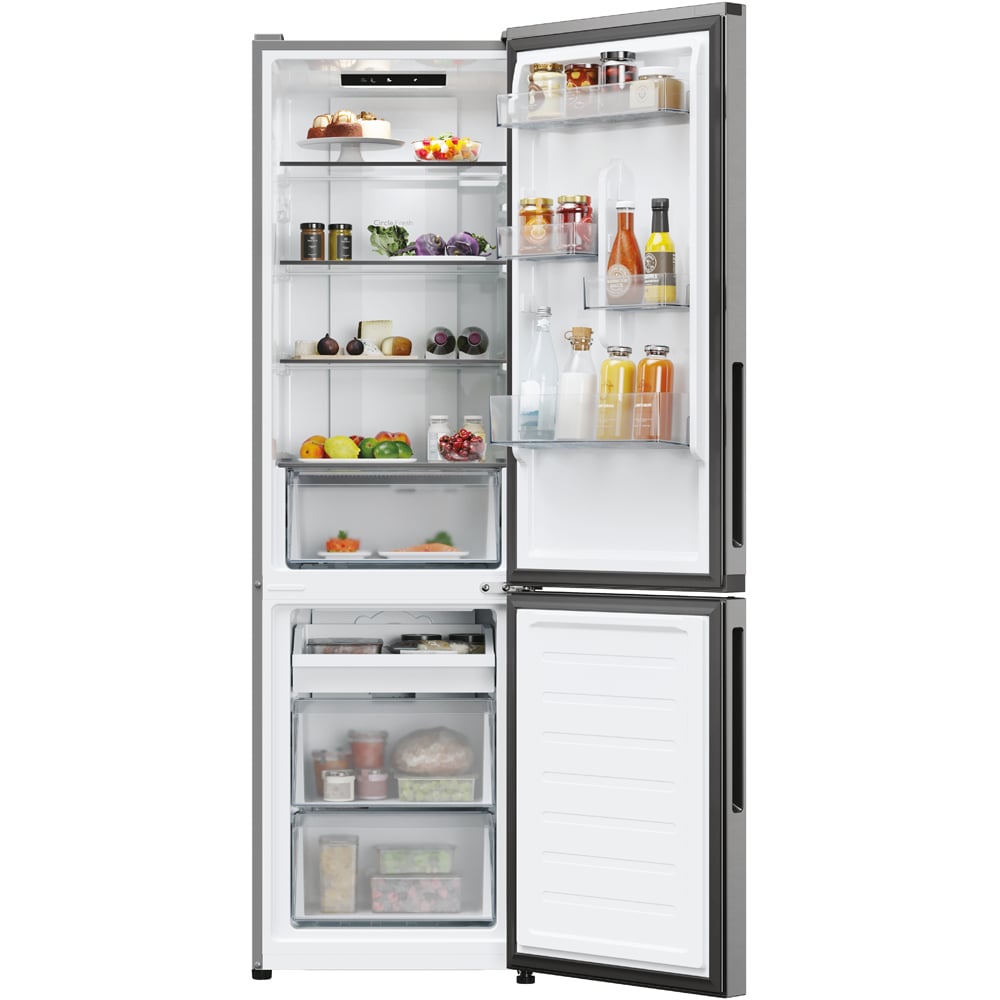 Combina frigorifica CANDY CNCQ2T518EX, No Frost, 279 l, H 182 cm, Clasa E, Wi-Fi, inox