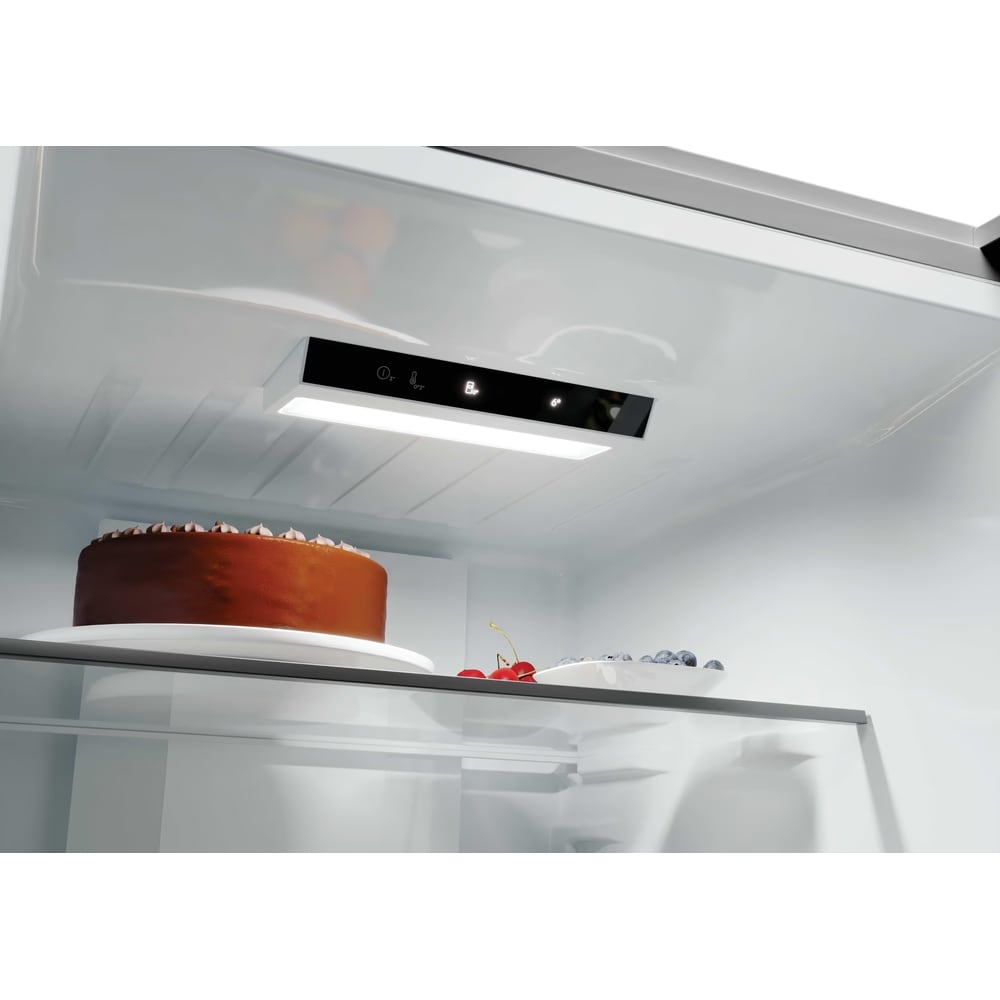 Combina frigorifica CANDY CNCQ2T620CX, No Frost, 409 l, H 205 cm, Clasa C, argintiu